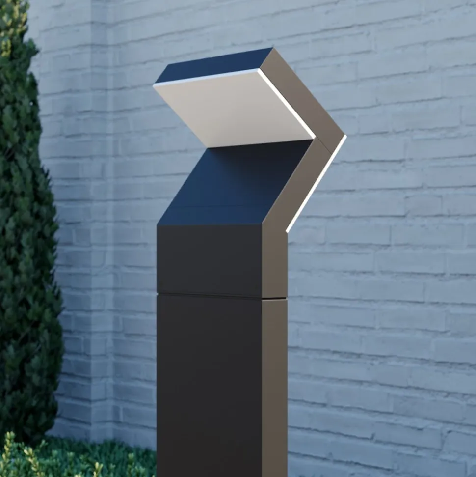 Arcchio LED-gadelampe Havin, antracit, metal, 100 cm