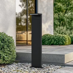Arcchio LED-gadelampe Iberion, 90 cm, antracit, metal