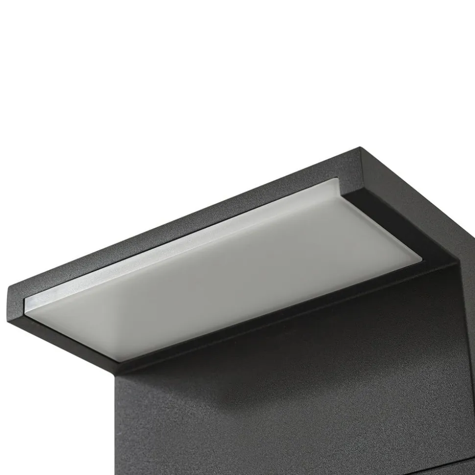 Arcchio LED-gadelampe Iberion, 90 cm, antracit, metal