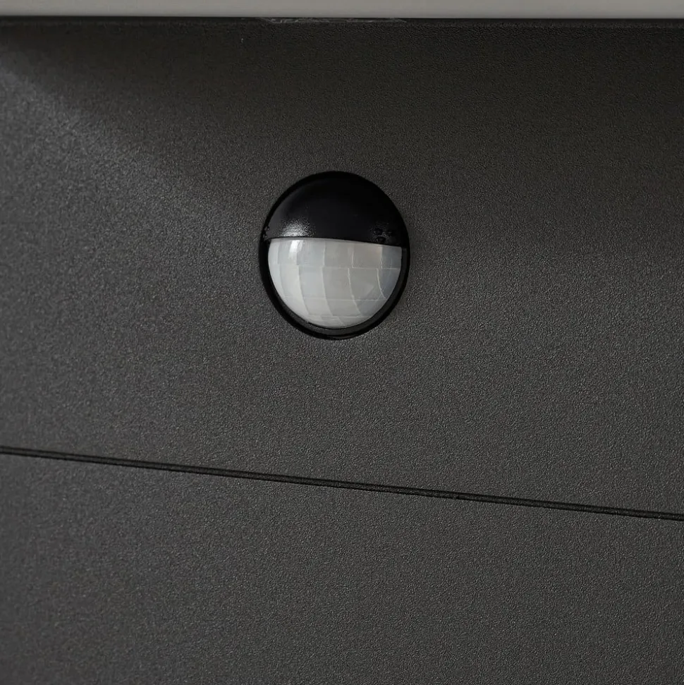 Arcchio LED-gadelampe Iberion, 90 cm, antracit, sensor