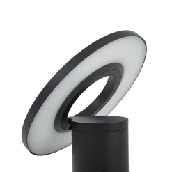 Arcchio LED-gadelampe Tovio, antracit,, Ø 24cm, sensor