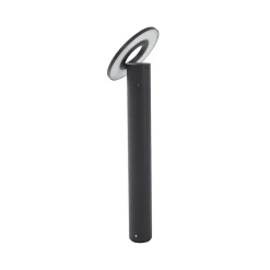 Arcchio LED-gadelampe Tovio, antracit, Ø24cm