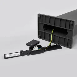 Arcchio LED-gadelampe Yolena, 100 cm, antracit, aluminium
