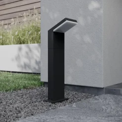 Arcchio LED-gadelampe Yolena, 60 cm, antracit, aluminium