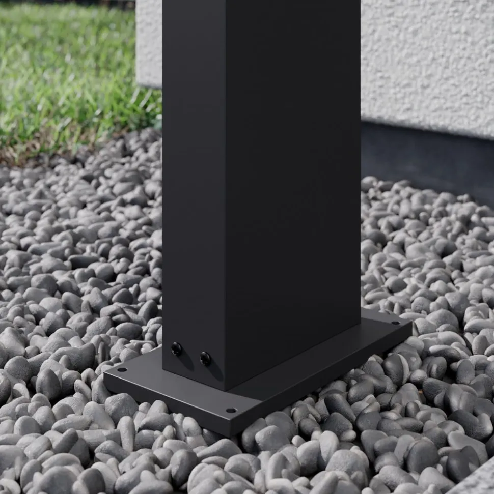 Arcchio LED-gadelampe Yolena, 60 cm, antracit, aluminium