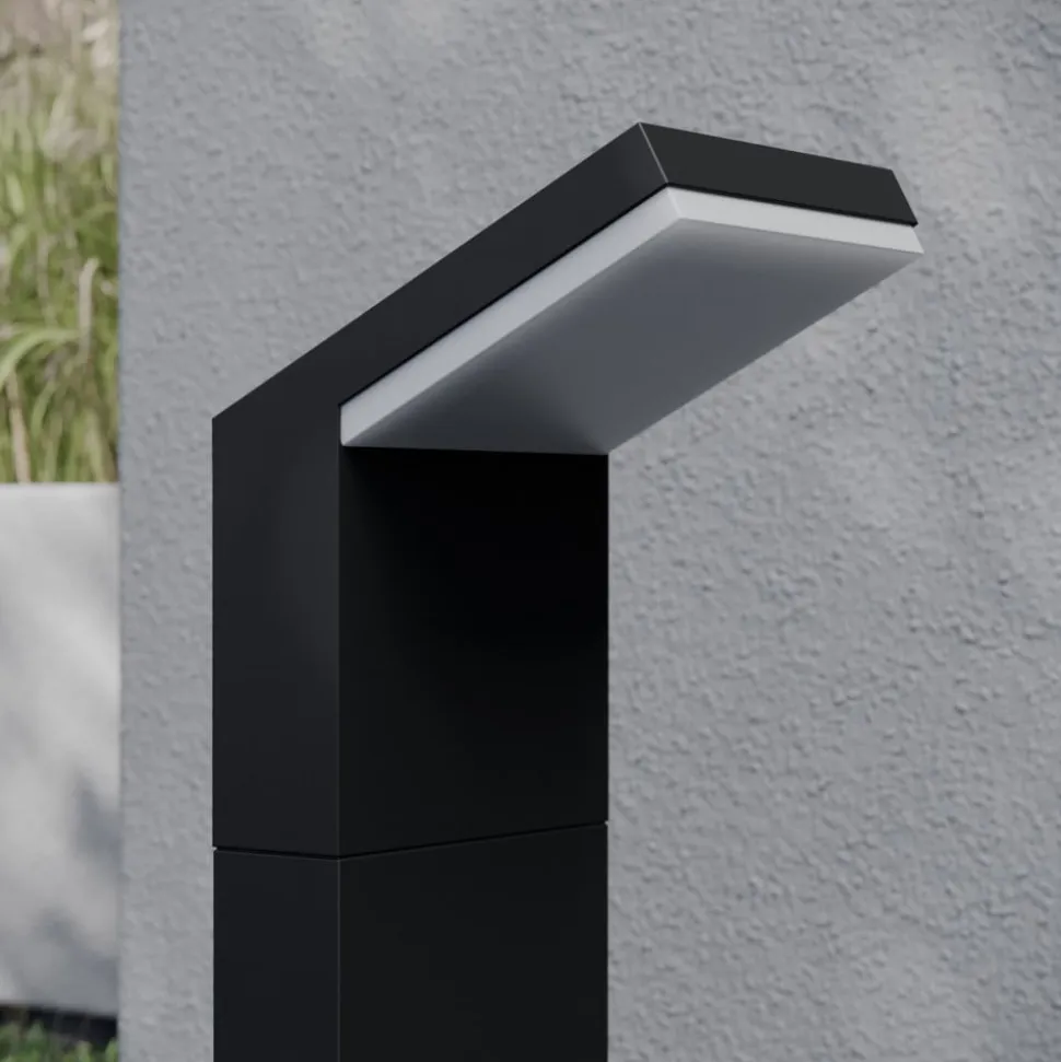 Arcchio LED-gadelampe Yolena, 60 cm, antracit, aluminium
