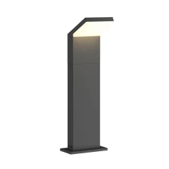 Arcchio LED-gadelampe Yolena, 60 cm, antracit, aluminium