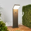 Arcchio LED-gadelampe Yolena, sensor, 60 cm, antracit