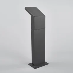 Arcchio LED-gadelampe Yolena, sensor, 60 cm, antracit