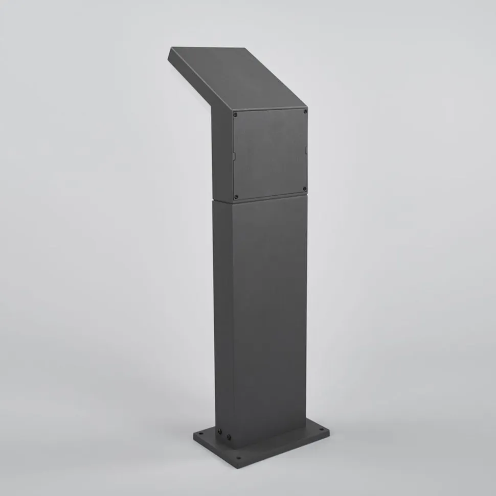 Arcchio LED-gadelampe Yolena, sensor, 60 cm, antracit