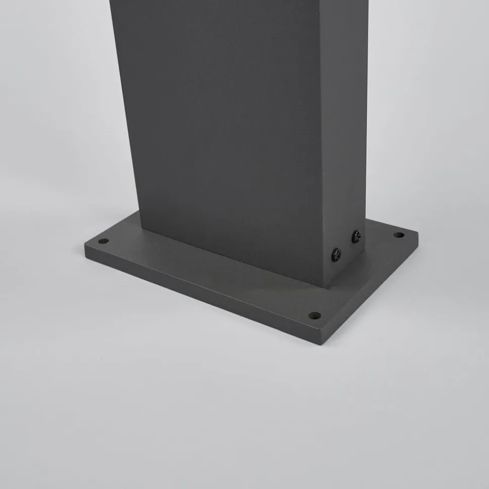Arcchio LED-gadelampe Yolena, sensor, 60 cm, antracit