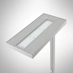 Arcchio LED-gulvlampe Logan Pro, sølv, sensor, dæmpbar