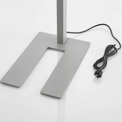 Arcchio LED-gulvlampe Logan Pro, sølv, sensor, dæmpbar