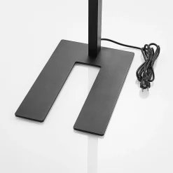 Arcchio LED-gulvlampe Logan Pro, sort, sensor, dæmpbar