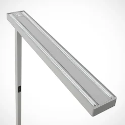 Arcchio LED-gulvlampe til kontor Susi, sølv, sensor, dæmper, CCT