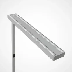 Arcchio LED-gulvlampe til kontor Susi, sølv, sensor, touchdæmper