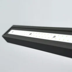Arcchio LED-gulvlampe til kontor Jolinda, sæt med 2, sort, 4.000K
