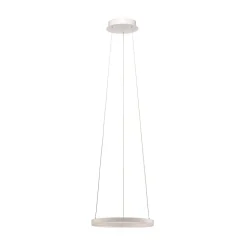 Arcchio LED-hængelampe Albiona, hvid, 1 ring, Ø 40 cm