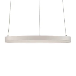 Arcchio LED-hængelampe Albiona, hvid, 1 ring, Ø 40 cm