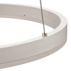 Arcchio LED-hængelampe Albiona, hvid, 1 ring, Ø 40 cm