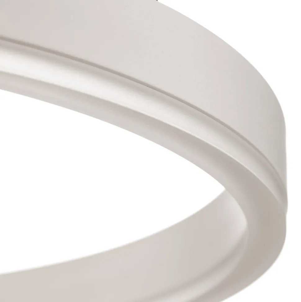 Arcchio LED-hængelampe Albiona, hvid, 1 ring, Ø 40 cm