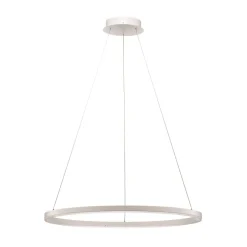 Arcchio LED-hængelampe Albiona, hvid, 1 ring, Ø 80 cm