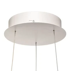 Arcchio LED-hængelampe Albiona, hvid, 1 ring, Ø 80 cm