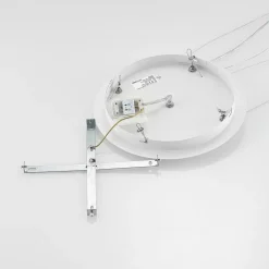 Arcchio LED-hængelampe Noabelle, Ø 80 cm, hvid, metal