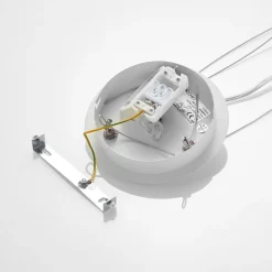 Arcchio LED-hængelampe Noabelle, Ø 60 cm, hvid, metal