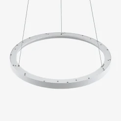 Arcchio LED-hængelampe Vivy, Ø 58 cm, hvid, metal