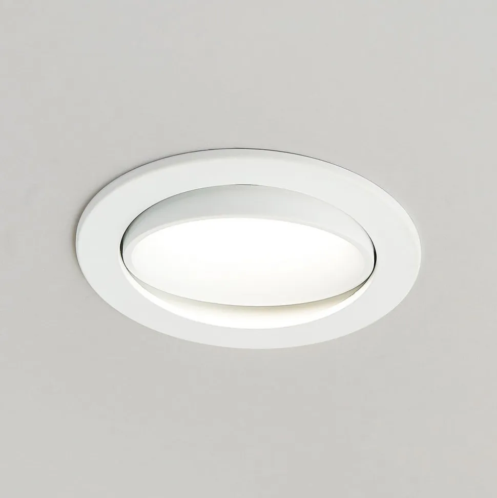 Arcchio LED-indbygningslampe Katerin, 10 cm, hvid, drejelig