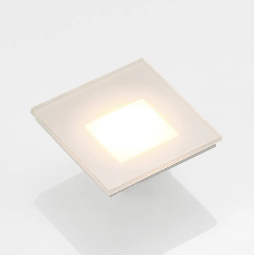 Arcchio LED-indbygningslampe Vexi, 7,8 cm x 7,8 cm, hvid, CCT