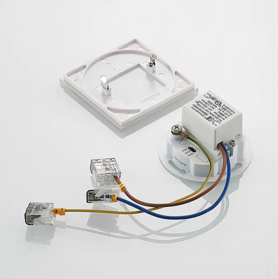 Arcchio LED-indbygningslampe Vexi, 7,8 cm x 7,8 cm, hvid, CCT