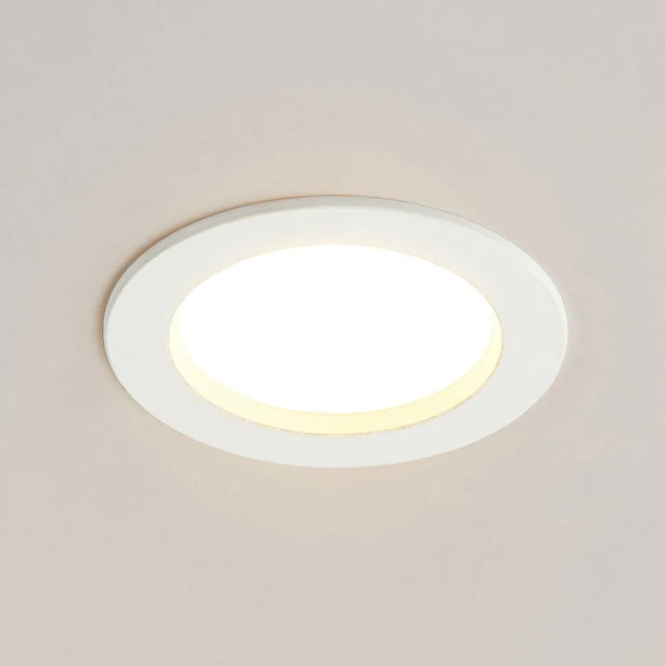 Arcchio LED-indbygningslampe Milaine, Ø 10 cm, hvid, dæmpbar