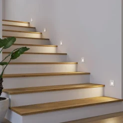 Arcchio LED-indbygningslampe Vexi, 7,5 cm x 7,5 cm, hvid, CCT