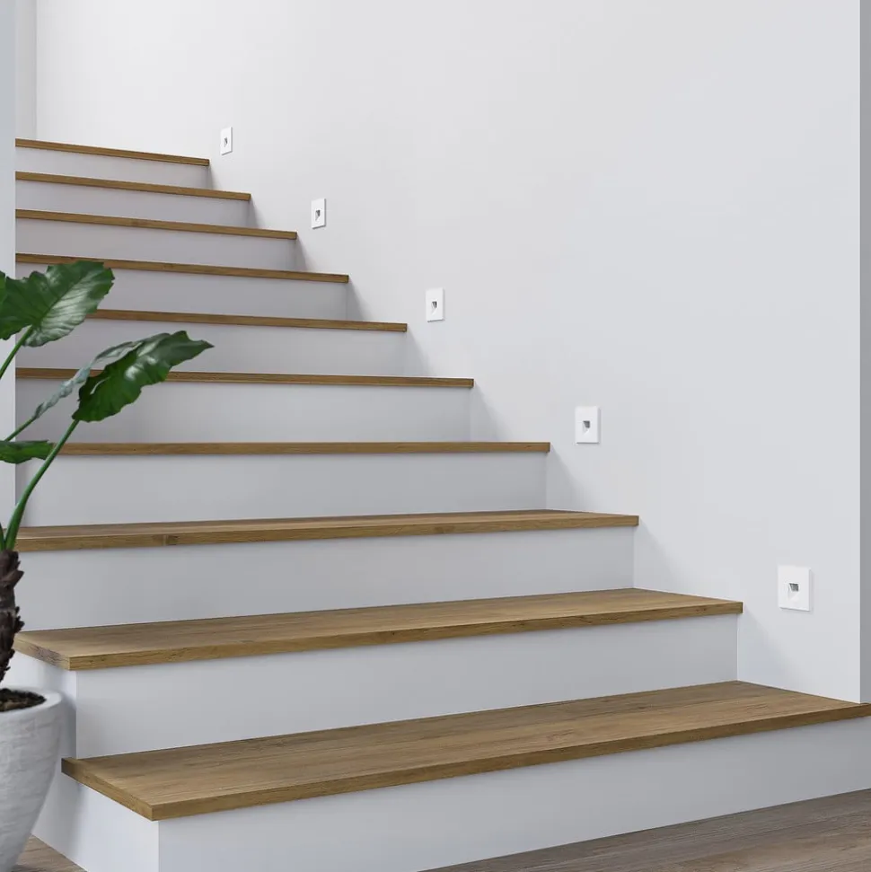 Arcchio LED-indbygningslampe Vexi, 7,5 cm x 7,5 cm, hvid, CCT