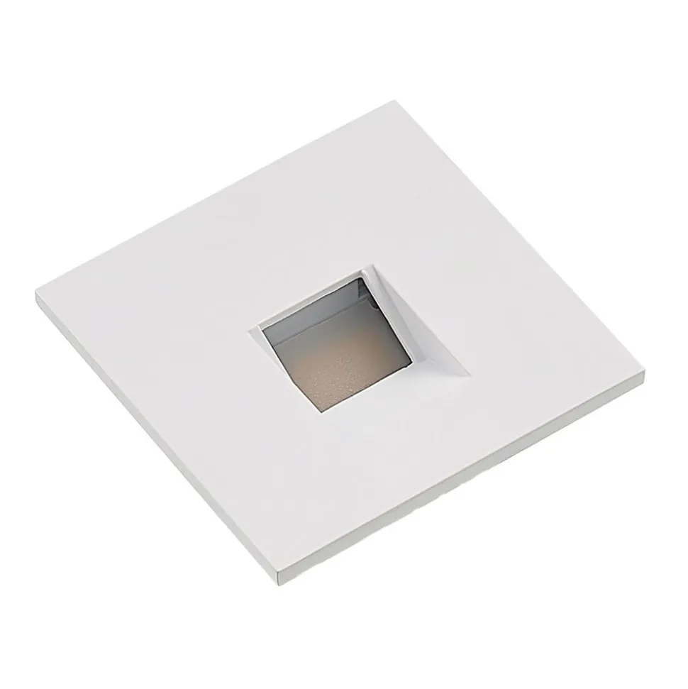 Arcchio LED-indbygningslampe Vexi, 7,5 cm x 7,5 cm, hvid, CCT