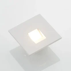 Arcchio LED-indbygningslampe Vexi, 7,5 cm x 7,5 cm, hvid, CCT