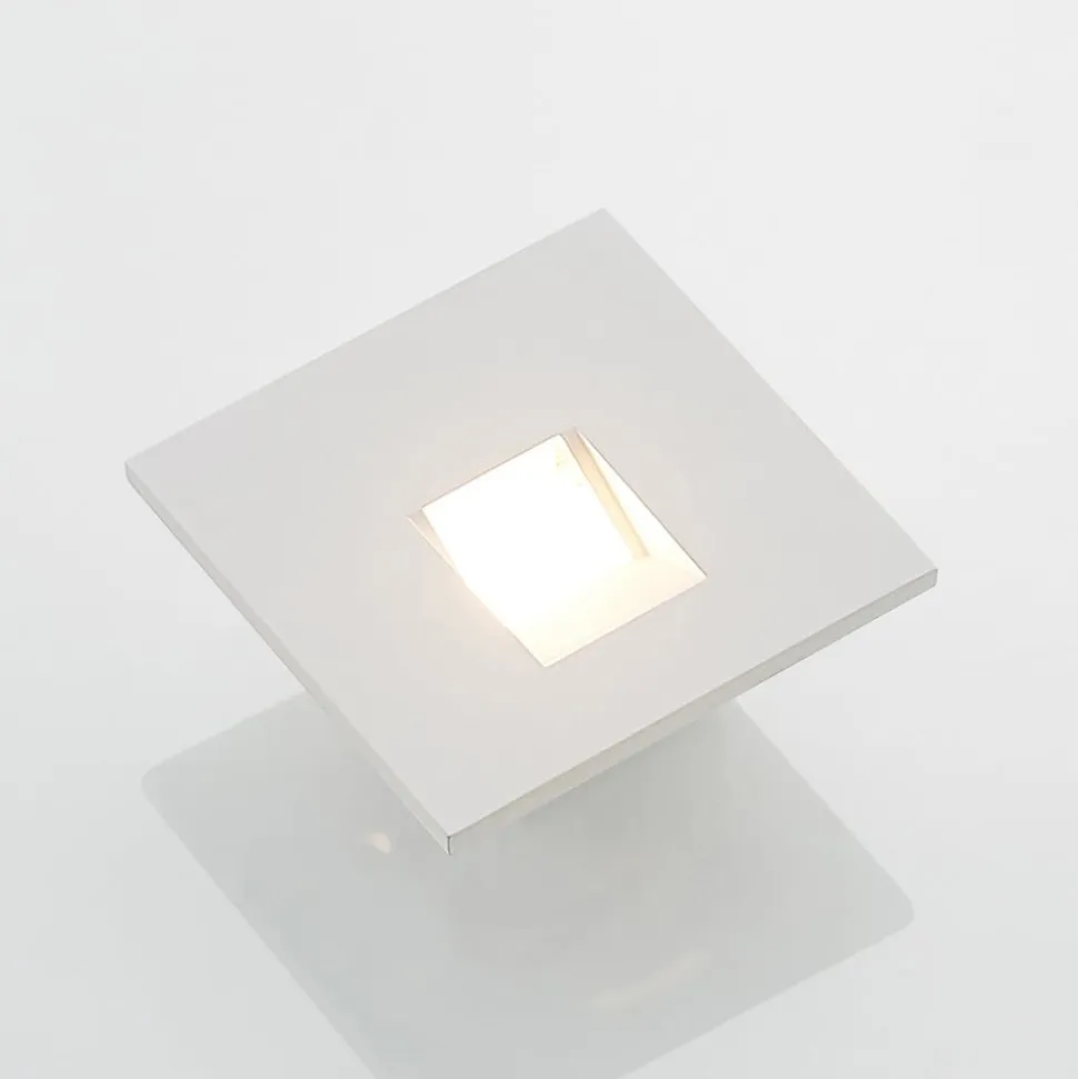 Arcchio LED-indbygningslampe Vexi, 7,5 cm x 7,5 cm, hvid, CCT