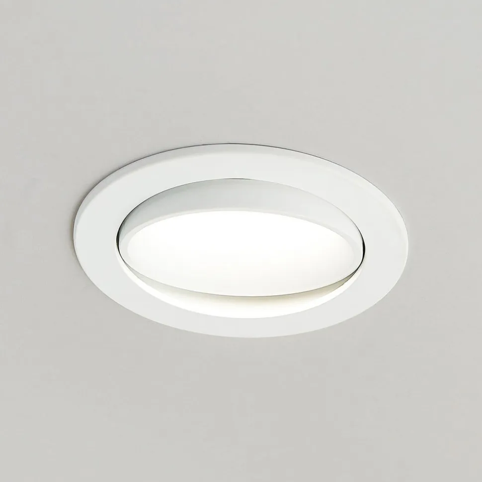 Arcchio LED-indbygningslampe Katerin, hvid, drejelig, 2-pak
