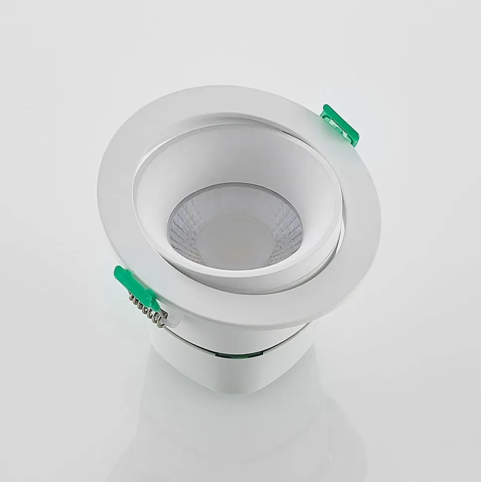 Arcchio LED-indbygningslampe Katerin, hvid, drejelig, 3-pak