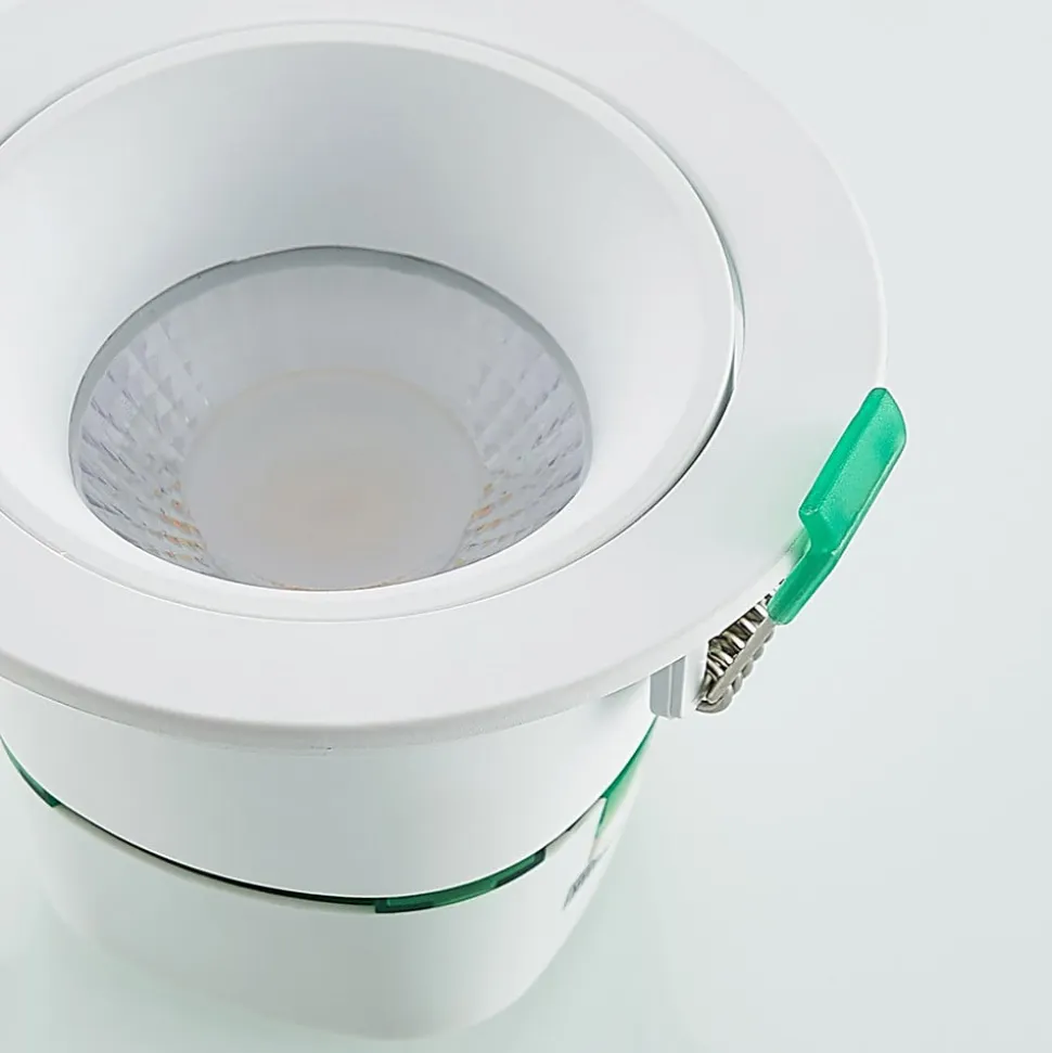 Arcchio LED-indbygningslampe Katerin, hvid, drejelig, 3-pak