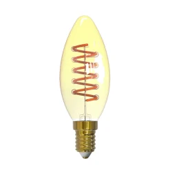 Arcchio LED-kertepære, E14, 4,9 W, ravfarvet, 1800 K