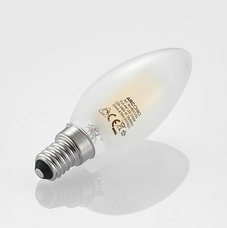 Arcchio LED-kertepære E14, 4 W, 2.700 K, dæmpbar, sæt med 2 stk