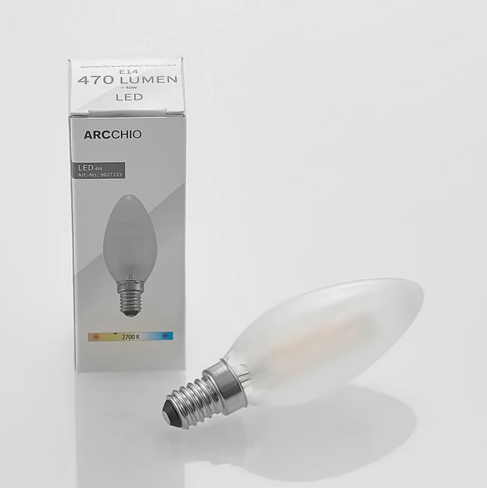 Arcchio LED-kertepære E14, 4 W, 2.700 K, dæmpbar, sæt med 2 stk