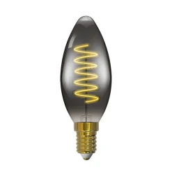 Arcchio LED-kertepære, E14, 4,9 W, røggrå, 1800 K