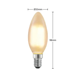 Arcchio LED-kertepære E14, 4 W, 2.700 K, dæmpbar, sæt med 5 stk