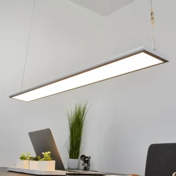 Arcchio LED-kontorhængelampe Samu, op/ned, dæmpbar, aluminium