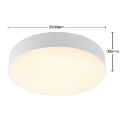 Arcchio LED-loftlampe Noabelle, Ø 60 cm, hvid, metal