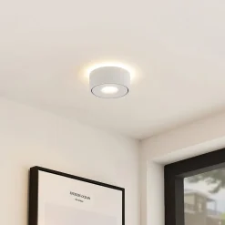 Arcchio LED-loftlampe Rotari, hvid, op og ned, aluminium